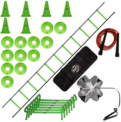 Speed Hurdles Chute Traffic Cones Ladder Sport Kit