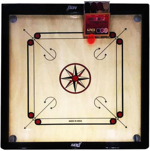 Large Carrom 32 X 32 Board Coins Striker & Powder Set Family Game UK