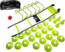 Load image into Gallery viewer, Agility Speed Ladder &amp; Cones Football Training Equipment for Kids &amp; Adults Kit UK