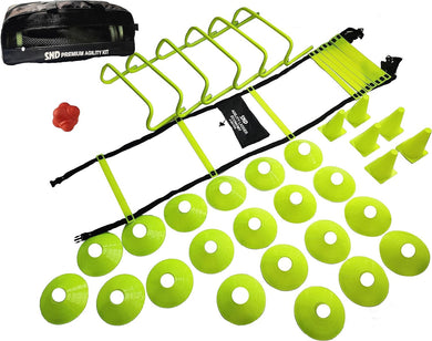 Agility Speed Ladder & Cones Football Training Equipment for Kids & Adults Kit UK