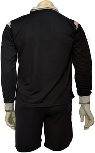 Football Refree Kit Shirts + Shorts, Full Sleeves, Rugby Hockey Refree's Shirt & Shorts Kit Uniform Sports Kit