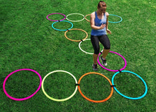 Load image into Gallery viewer, Super Speed Rings Ladder, Set of 12 Pcs Agility Ring Ladder, Football Training Equipment